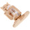5Sets Convenient Khaki Cage Water Feeder with Adjustable Height Slot 3