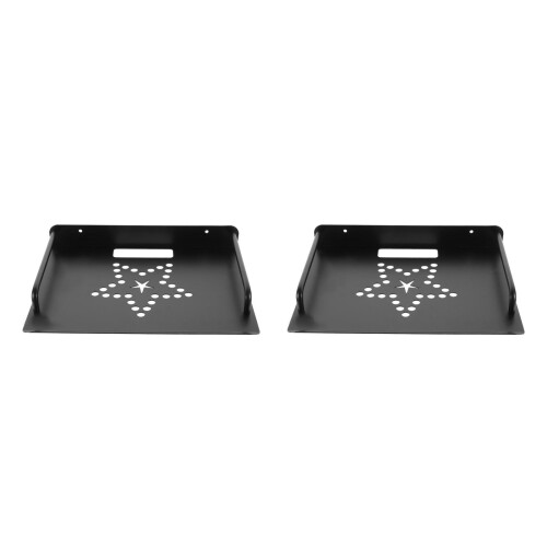 2Pcs Wall Shelf Projector Mount Black with Rounded Edges for Home Use 1
