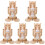 5Sets Convenient Khaki Cage Water Feeder with Adjustable Height Slot 4