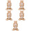 5Sets Convenient Khaki Cage Water Feeder with Adjustable Height Slot 9