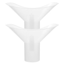 10Pcs White Handheld Eye Washing Cups Plastic Daily Eye Cleaning Aid