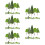 150Pcs Artificial Miniature Trees Green DIY Sand Table Landscape Decor 11