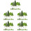 150Pcs Artificial Miniature Trees Green DIY Sand Table Landscape Decor 6