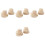 40Pcs Smooth Wooden Stone Stacked Blocks Educational Plaything 5