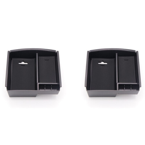 2X Center Console Organizer Armrest Storage Box Tray for  Q50 2013-2018 Interior Accessories