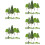 150Pcs Artificial Miniature Trees Green DIY Sand Table Landscape Decor 10