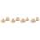 40Pcs Smooth Wooden Stone Stacked Blocks Educational Plaything 6
