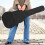 2Pcs Waterproof Black Guitar Bag with Strap Large Zippered Pocket 4
