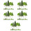 150Pcs Artificial Miniature Trees Green DIY Sand Table Landscape Decor 7