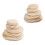 40Pcs Smooth Wooden Stone Stacked Blocks Educational Plaything 3