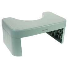 Kids Bathroom Step Stool Plastic Home Toilet Heighten Dark Green