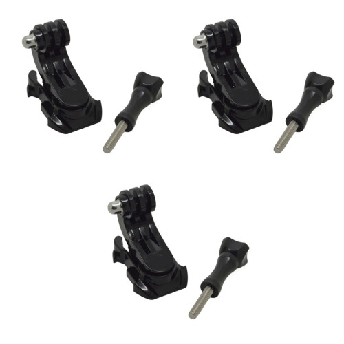 3Pcs Durable Mounts with 360 Degree Swivel Black Camera Holders 2