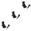 3Pcs Durable Mounts with 360 Degree Swivel Black Camera Holders 5