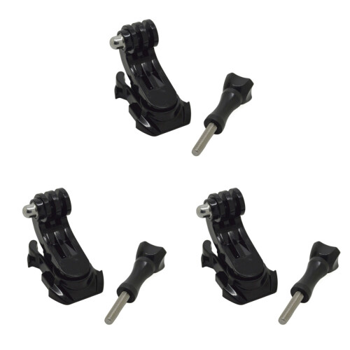 3Pcs Durable Mounts with 360 Degree Swivel Black Camera Holders 1