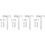 4Pcs Durable Aluminum Alloy Right Door Handle White for Windows 4