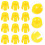 100Pcs Mixing Yellow Small for Plaster 7