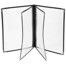 3St Transparante Menu Binder PVC Met Beschermhoek Voor Restaurant