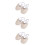 3St Stretch Halfzool Dance Shoes Beige Met Dubbele Elastische Band 8