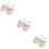 3St Stretch Halfzool Dance Shoes Beige Met Dubbele Elastische Band 9