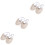 3St Stretch Halfzool Dance Shoes Beige Met Dubbele Elastische Band 5