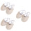 3St Stretch Halfzool Dance Shoes Beige Met Dubbele Elastische Band 7