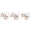 3St Stretch Halfzool Dance Shoes Beige Met Dubbele Elastische Band 4