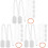 3Sets Sublimatie Blank Tag Sleutelhanger DIY 11