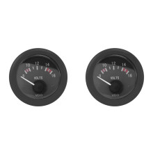 2X VDO Voltage Gauge 12V VDO Battery Voltmeter Unit Voltmeter Instrument Accessories