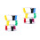 2Sets Bouwblok Speelgoed Pinguïn Educatief Kinderen Multi Kleur 3