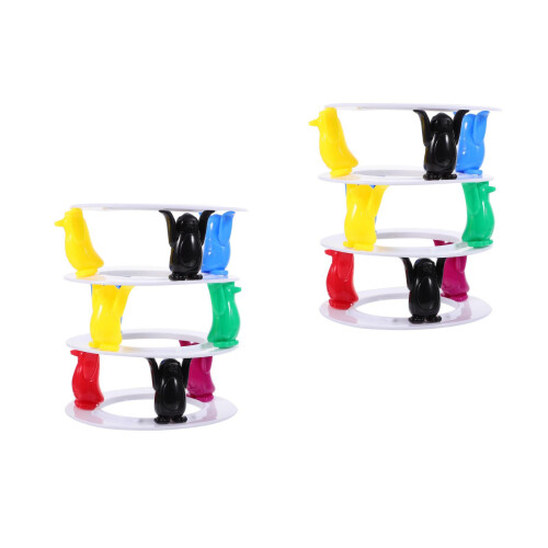 2Sets Bouwblok Speelgoed Pinguïn Educatief Kinderen Multi Kleur 2
