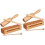 4Sets Khaki Percussieblok Met Mallets Voor Muziekspel En 4