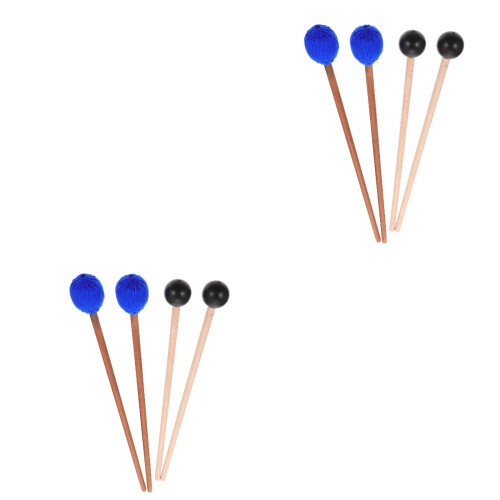 2Sets Percussie Sticks Marimba Mallets Stevig Duurzaam Voor Thuis 2