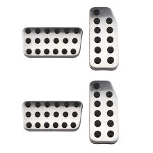 2X Pedales de Coche, Freno de Gas, Embrague, Pedal del Acelerador, Cubierta de Placa para  CITY 2013-2020 Vezel HRV HR-V 2015-2020 (AT)