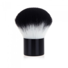 2St Compacte Make-Up Kwasten Set Zwart Voor Poeder En Blush Gebruik
