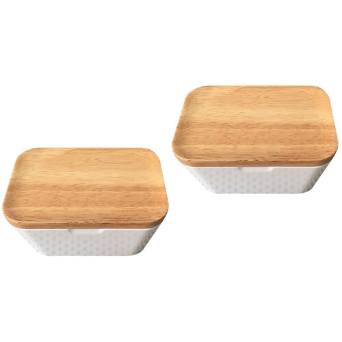 2St Luchtdichte Boterdoos Met , Keuken Bewaardoos, Multi Kleur 2