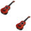 2Sets Kleurrijke Plastic Kind Ukulele Beginners Speelgoed Thuis 6