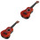 2Sets Kleurrijke Plastic Kind Ukulele Beginners Speelgoed Thuis 3