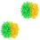 2St Polyester Pruik Clown Multi Internationale Wedstrijden 3