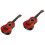 2Sets Kleurrijke Plastic Kind Ukulele Beginners Speelgoed Thuis 4
