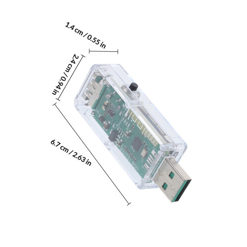 USB Multimeter ABS Voor Autolading Meten 1