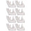 8St Wit Keramisch Ocarina Standaard Handvorm Instrumenthouder Display 4