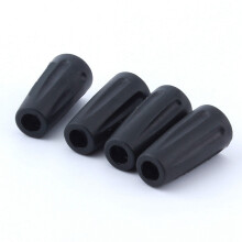 12St Zwarte Schroefdoppen Plastic Hexagonaal Bescherming Fietsdeel