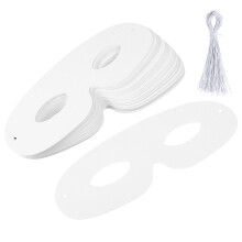 160Sets Witte Masquerade Maskers Voor Creatief Knutselen & Feesten