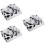 3Sets Silver Cup Multi-Function Stainless Steel Dish 9