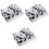 3Sets Silver Cup Multi-Function Stainless Steel Dish 5