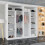 MN Furniture Sliding Mirror Wardrobe Shelves White/Votan 203cm 2