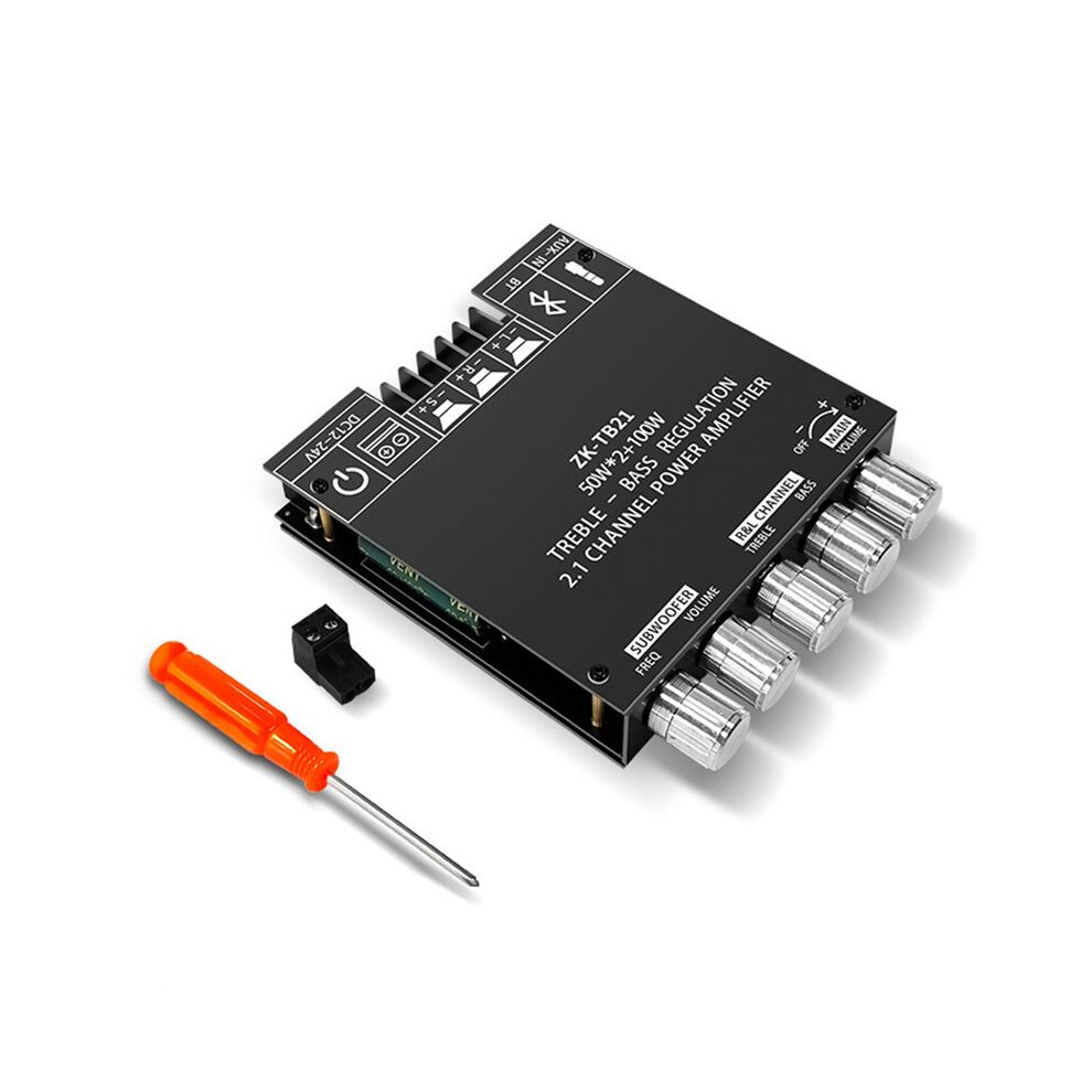 Zk-Tb21 5.0 Subwoofer Digital Amplifier Board Tpa3116d2 50Wx2+100W 2.1 Channel Power Audio Stereo Bass Amp 6032114323045