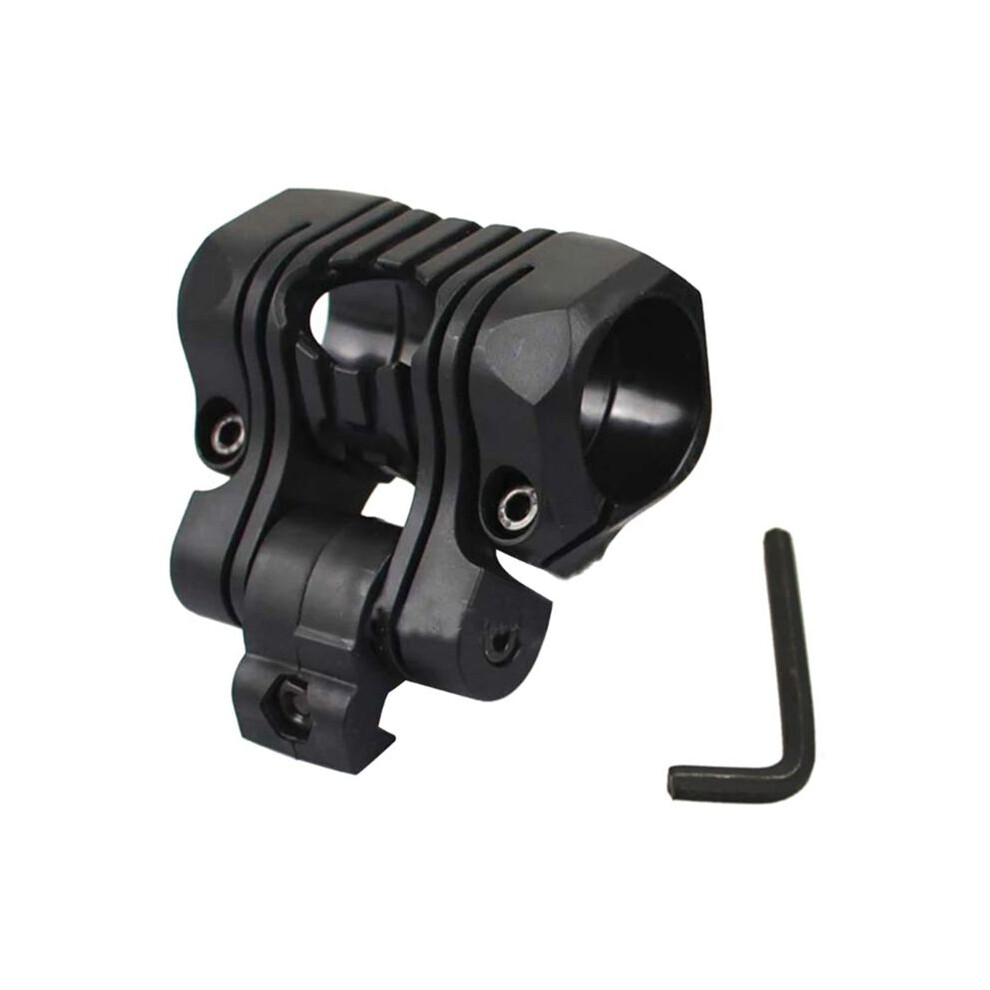 Helmet Special Lighting Flashlight Rail Helmet Accessories 25Mm 5 Position Torch Clamp Torch Holder, Black 6032730179811