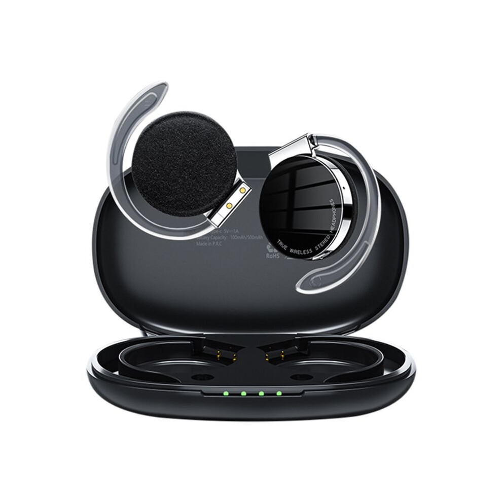 Schwarz F2 Tws Drahtloses -Headset Over-Ear-Sport-Headset Geräuschunterdrückung Sprechendes Headset Stereo-Musik-Headset