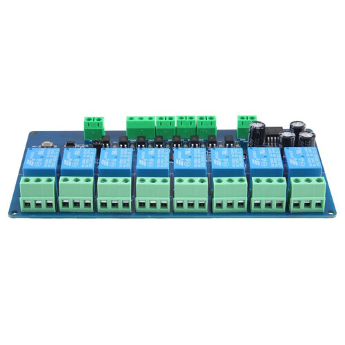 Modbus-Rtu 8 Channel Relay Module Modbus RTU 8  Input RS485 Communication TTL 2